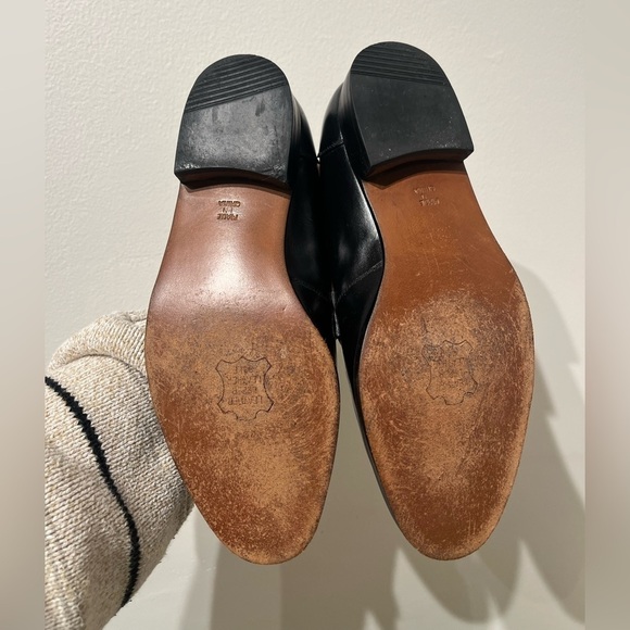 Vintage Hill and Archer Black Leather Loafers Size 6.5 - Picture 4 of 6